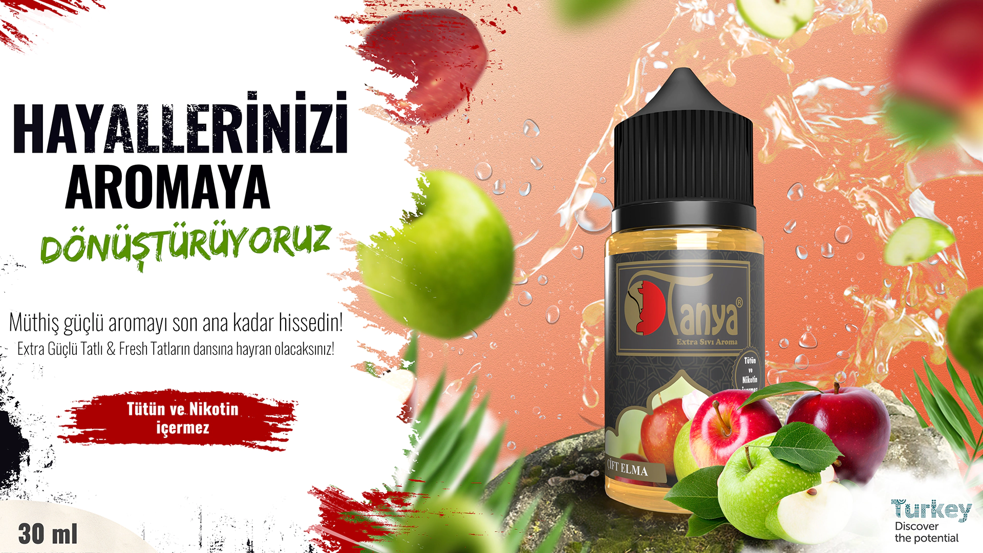 ÇİFT ELMA Extra Sıvı Aroma 30ml