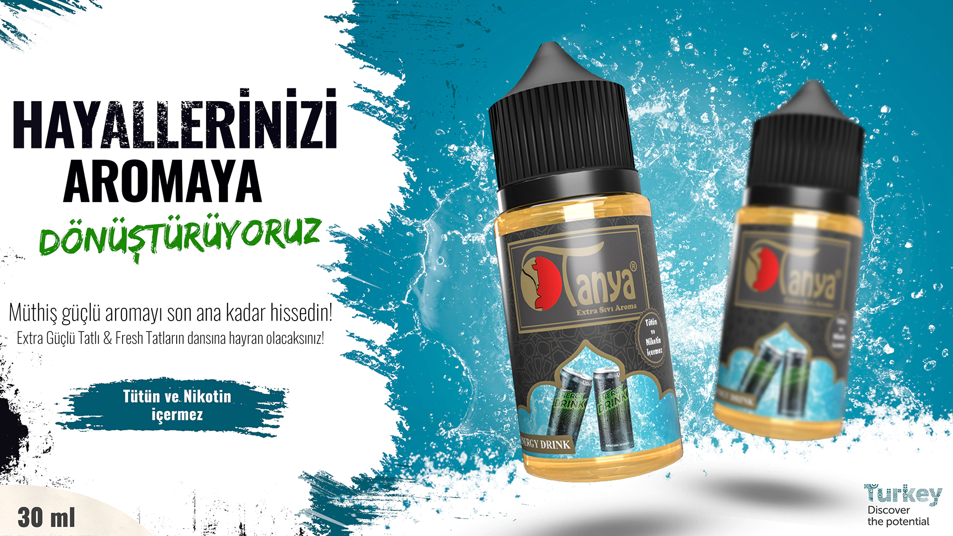 ENERJİ İÇECEĞİ Extra Sıvı Aroma 30ml