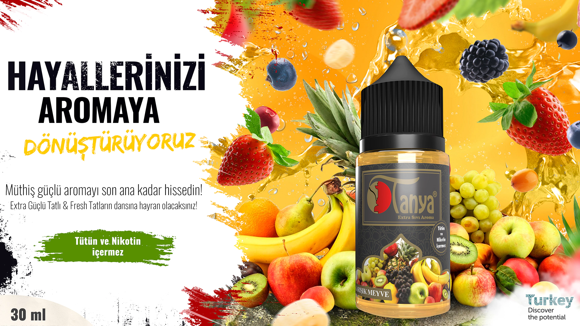 KARIŞIK MEYVE Extra Sıvı Aroma 30ml