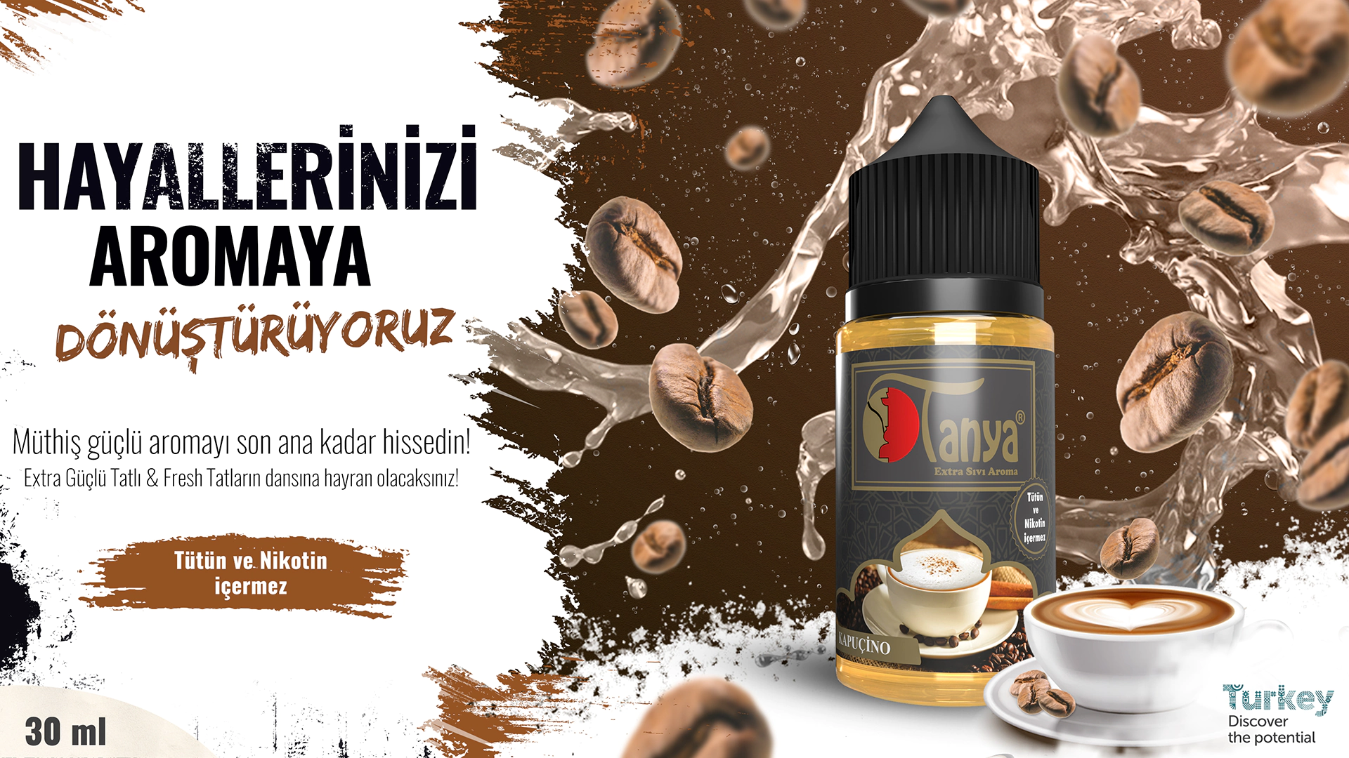 KAPUÇİNO Extra Sıvı Aroma 30ml