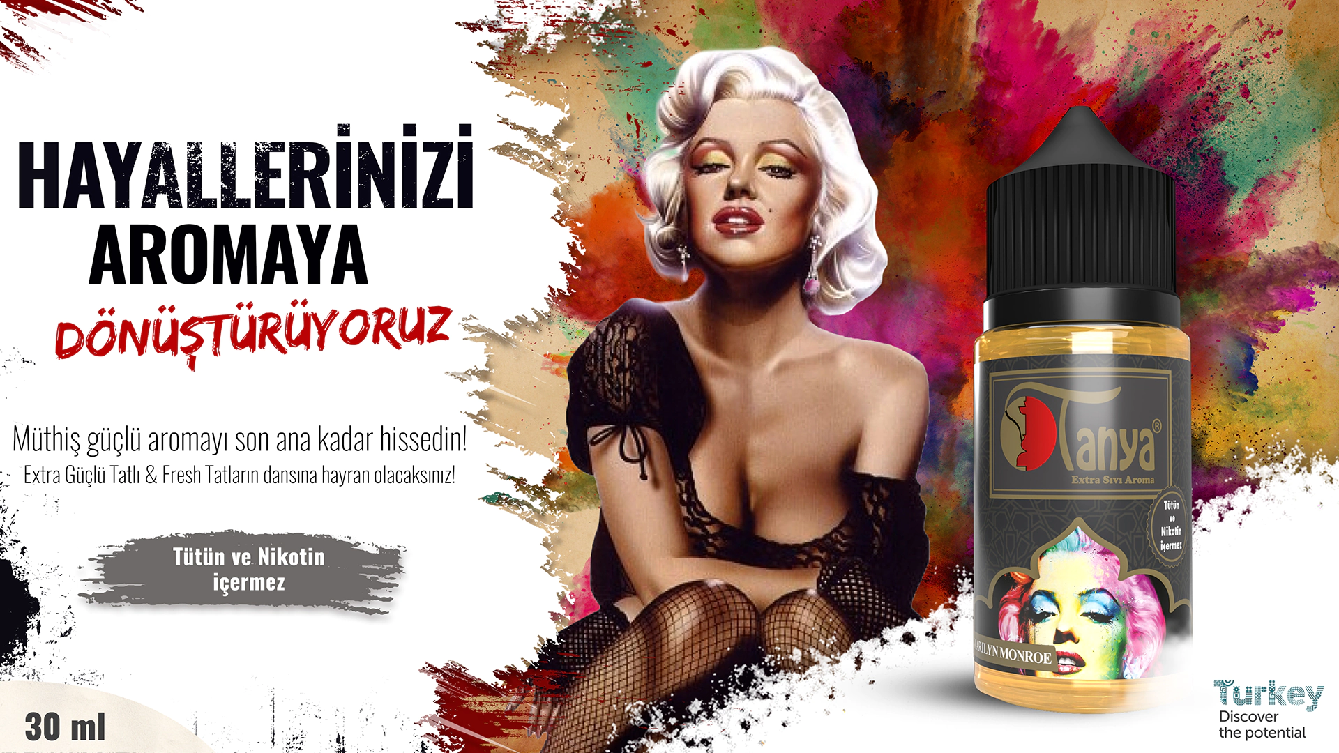 MARİLYN MONROE Extra Sıvı Aroma 30ml