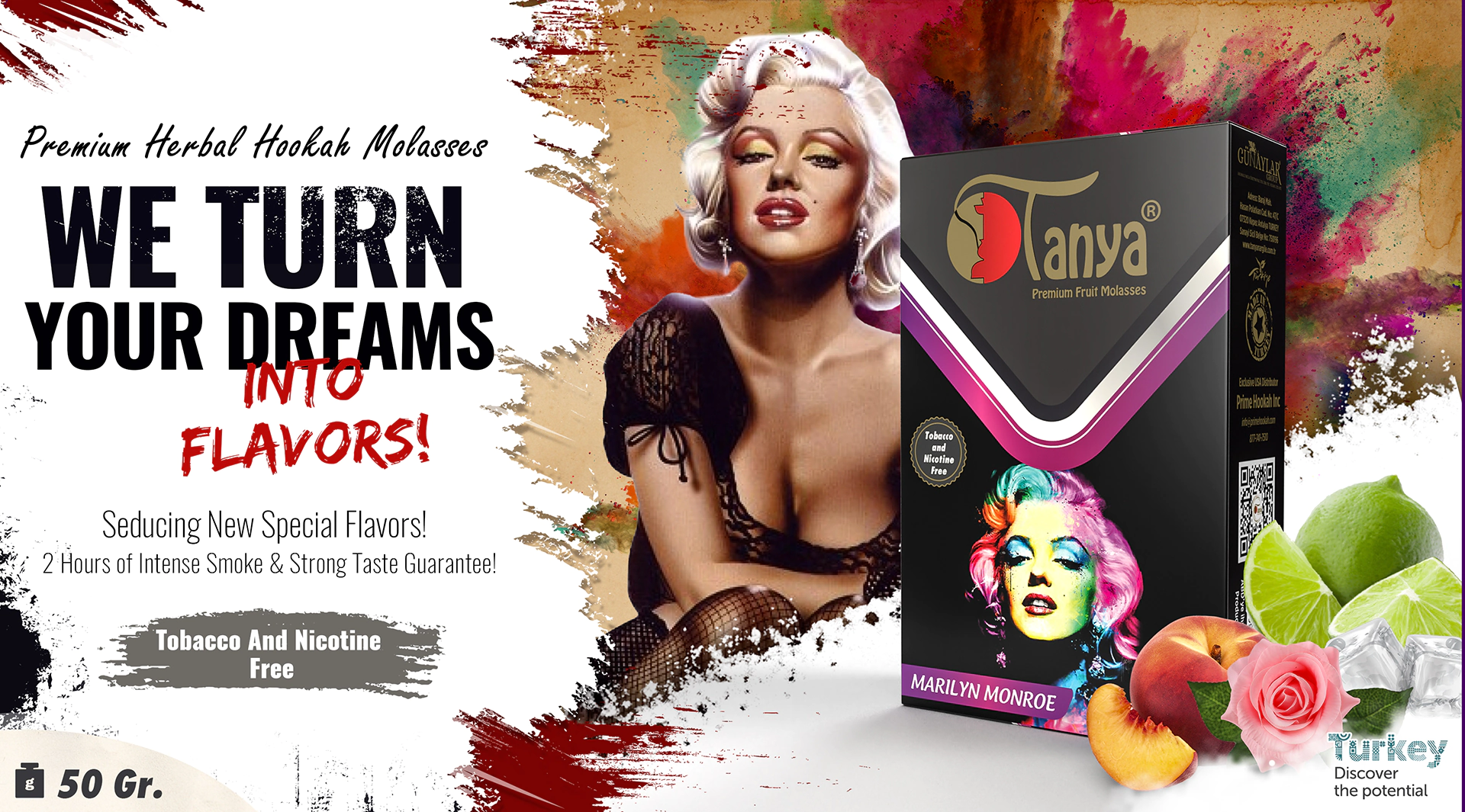 MARILYN MONROE Hookah Molasses 50Gr