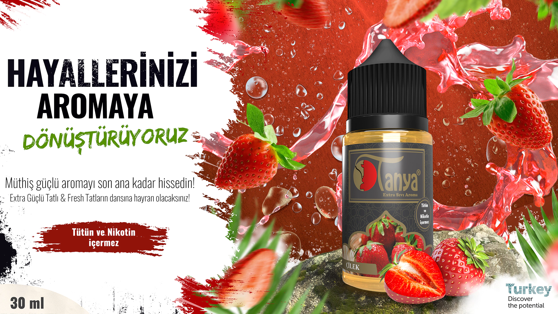 ÇİLEK Extra Sıvı Aroma 30ml