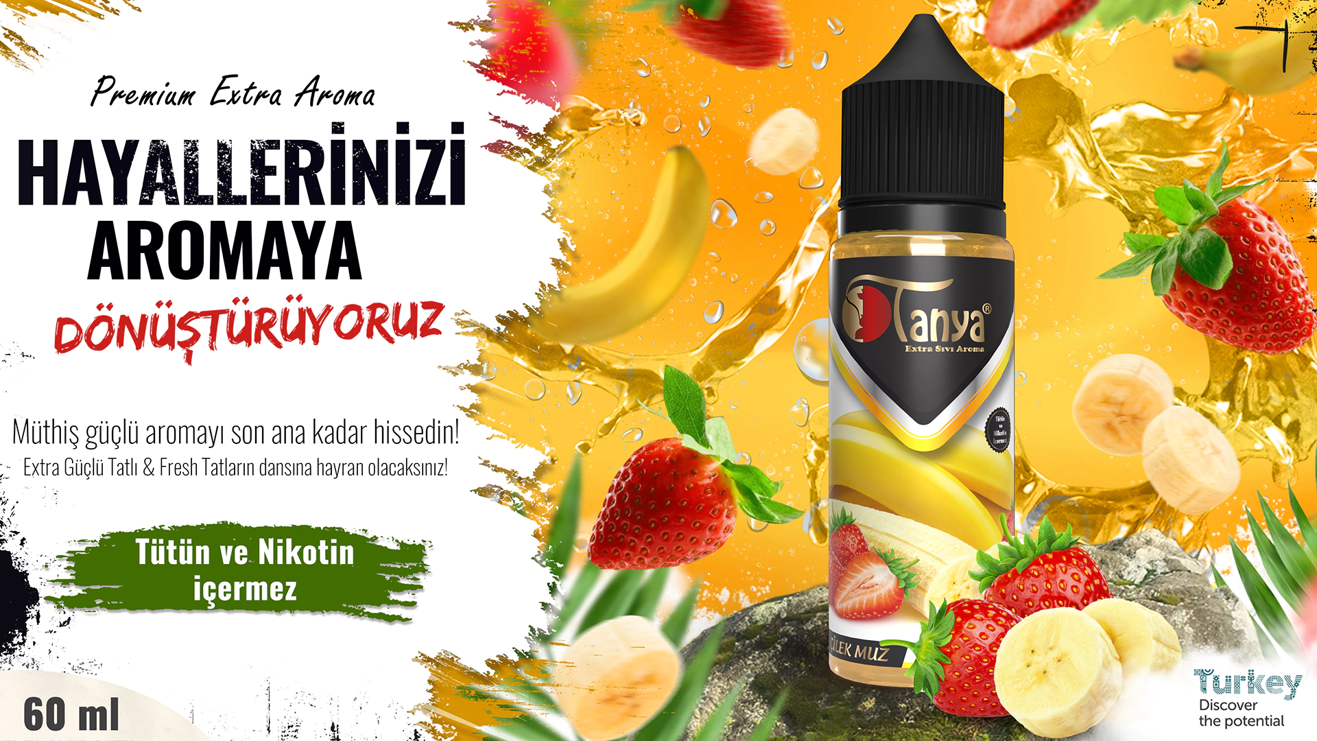 STRAWBERRY BANANA Extra Liquid Aroma 60ml