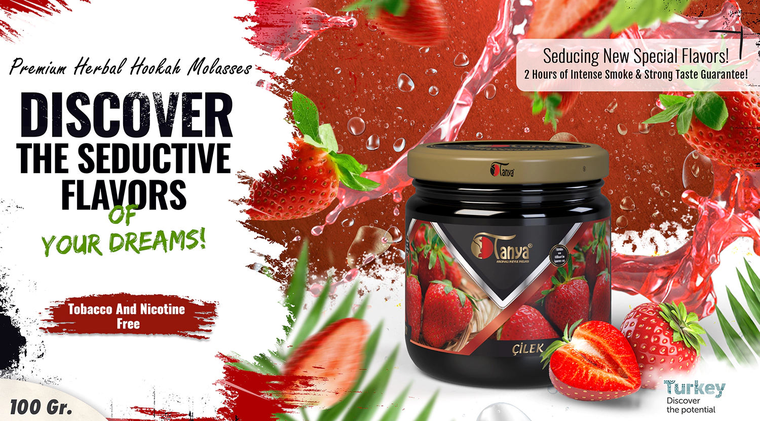 STRAWBERRY Hookah Molasses 100Gr