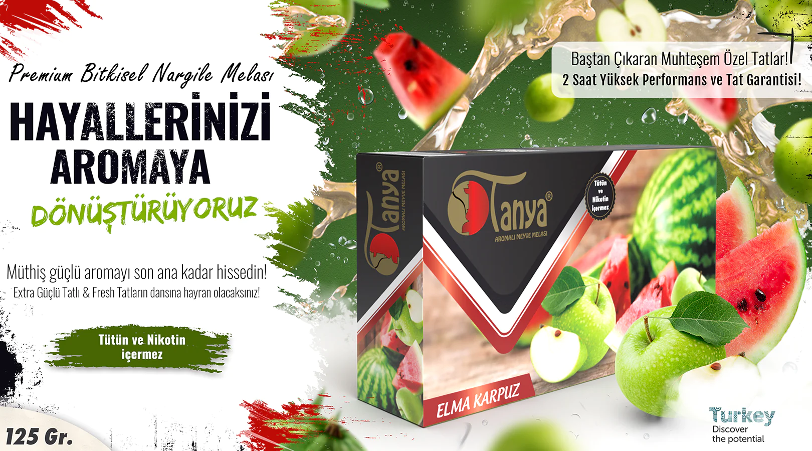 APPLE WATERMELON Hookah Molasses 125Gr.