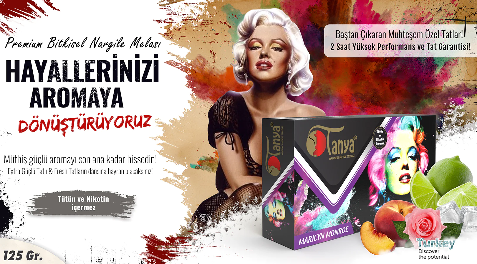 MARILYN MONROE Hookah Molasses 125Gr.