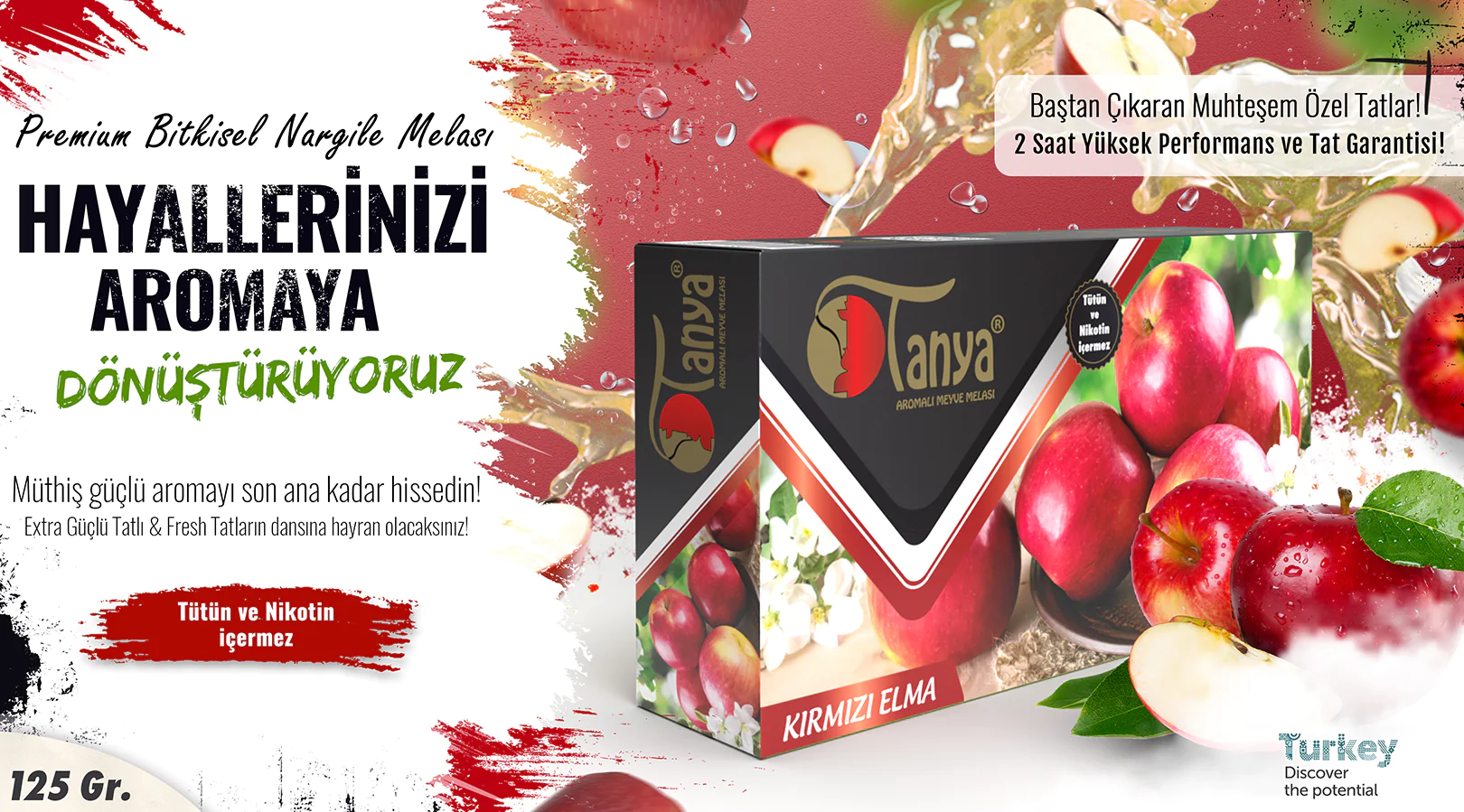 RED APPLE Hookah Molasses 125Gr.