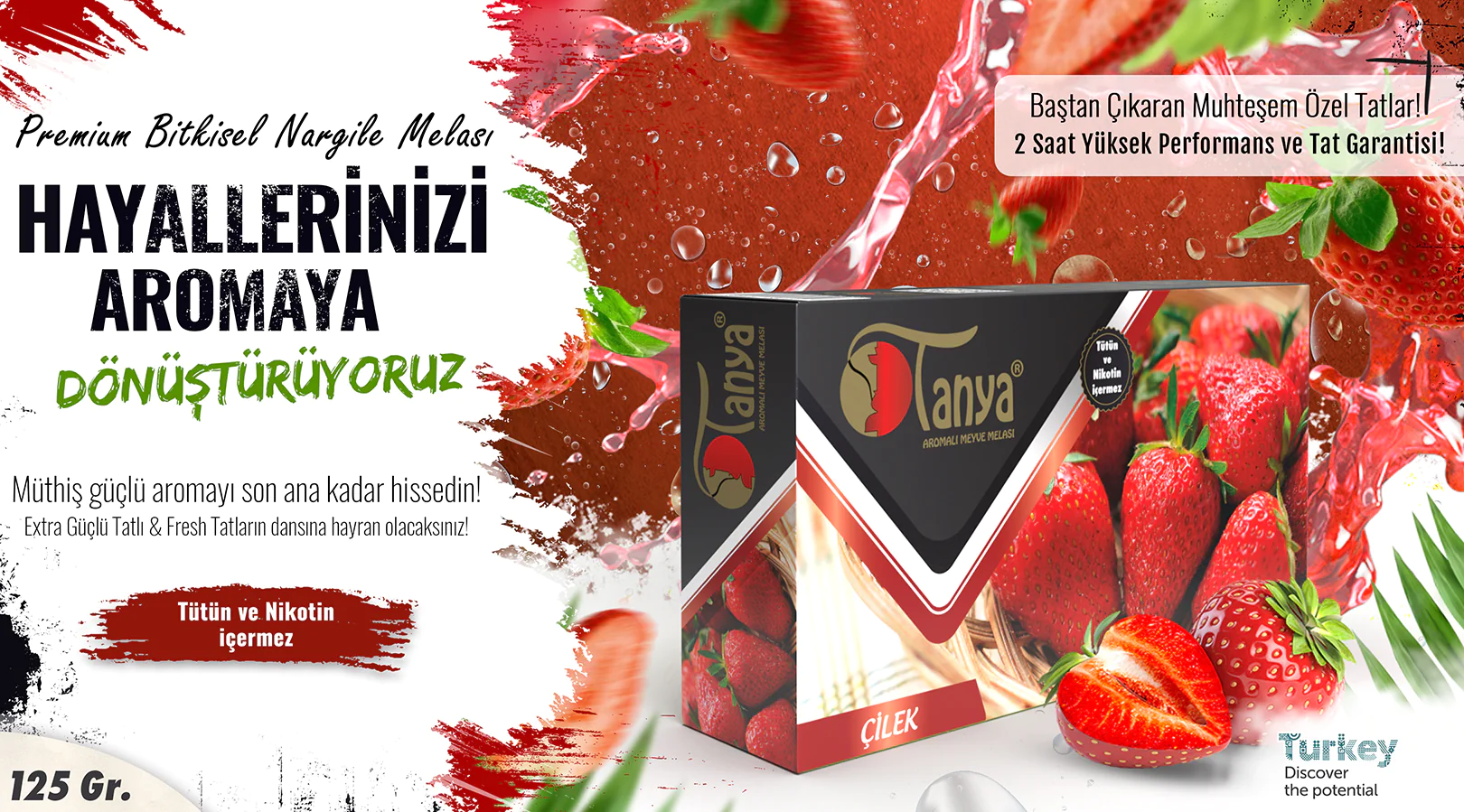 STRAWBERRY Hookah Molasses 125Gr.