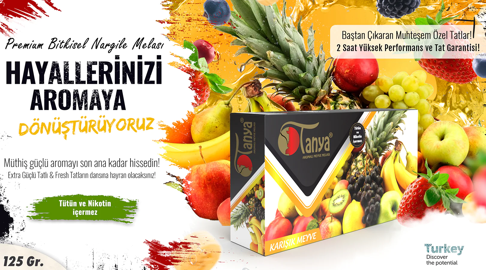 MIXED FRUIT Hookah Molasses 125Gr.