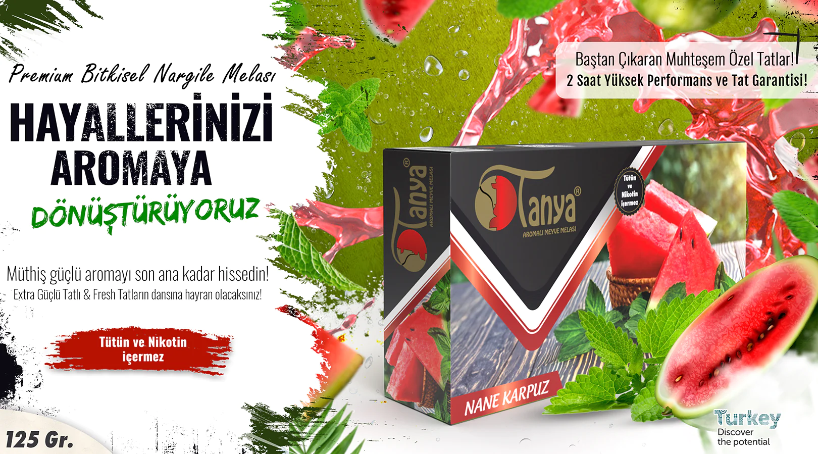 WASSERMELONEN-MINZE Shisha-Melasse 125Gr.