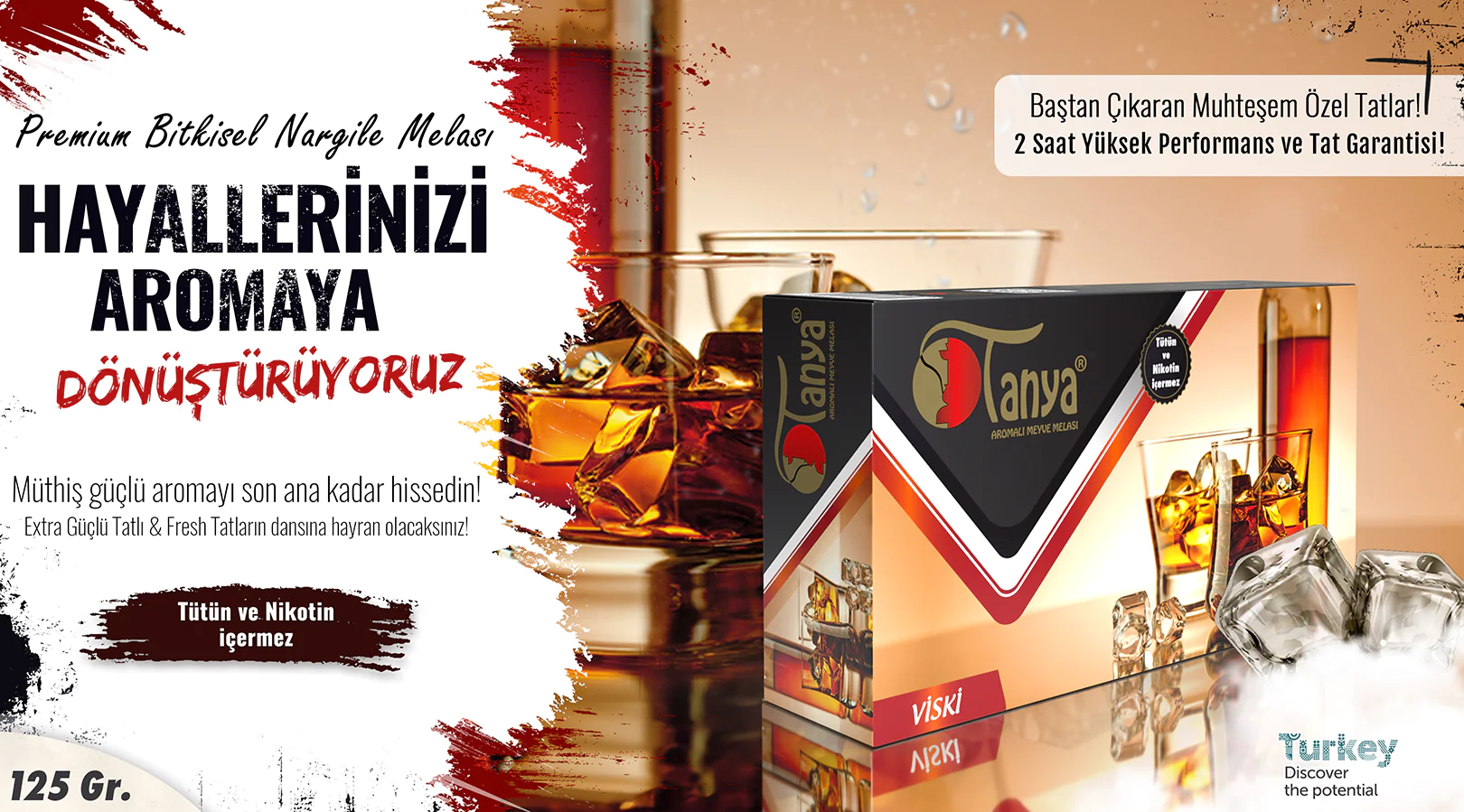 VİSKİ Nargile Melası 125Gr.