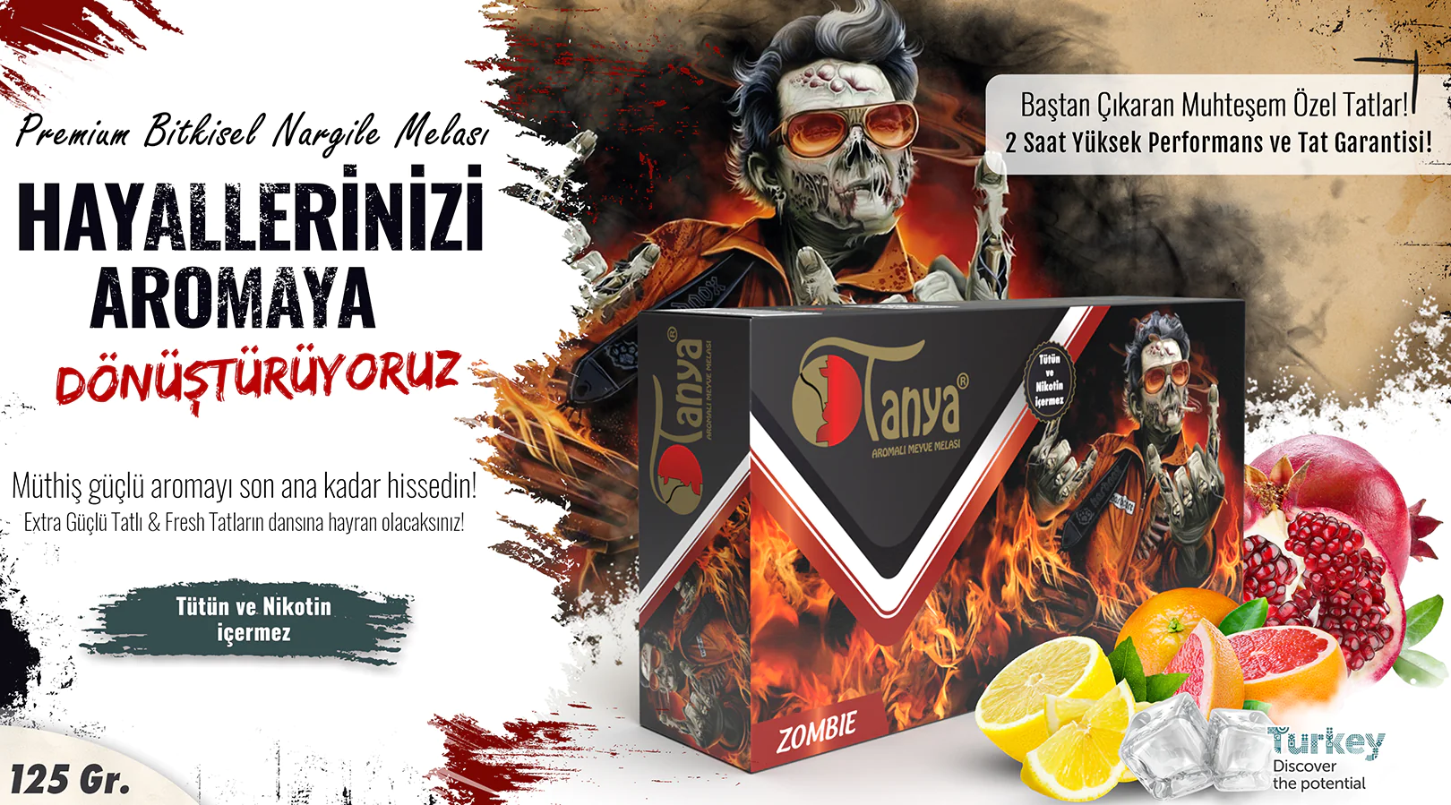 ZOMBIE Shisha Melasse 125Gr.